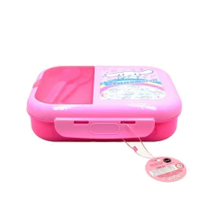 Lunch box con cubiertos Cinamorroll y divisiones en internet