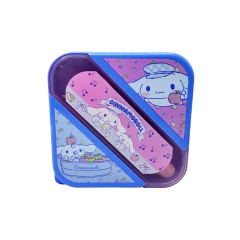 Lunch box Cinnamoroll con cubiertos Rosa Lila - Cresko