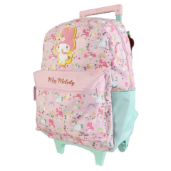 Mochila escolar My Melody Sanrio amiga con carro - tienda online