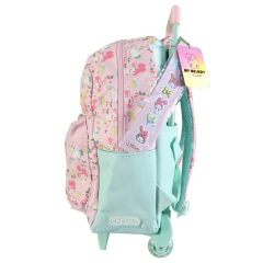 Mochila escolar My Melody Sanrio amiga con carro - Cresko