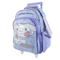 Mochila escolar Cinnamoroll Sanrio con carro