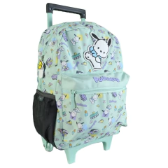 Mochila escolar Pochacco Sanrio star con carro - tienda online