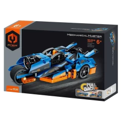 Auto Azul De Carrera Para Armar Pull Back!202pcs. - comprar online