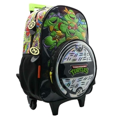 Mochila escolar Tortugas Ninja amigos con carro en internet