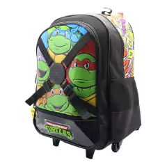 Mochila escolar Tortugas Ninja escudo con carro - Cresko