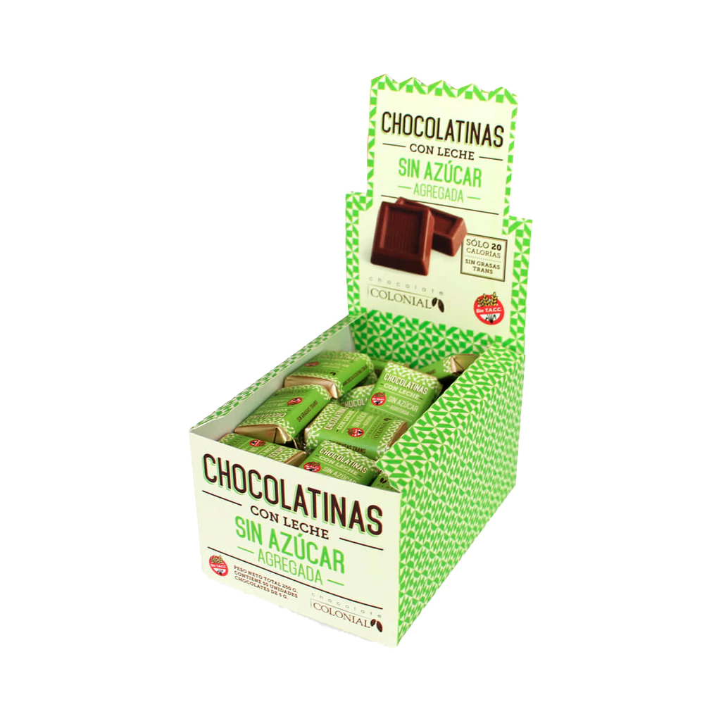 Chocolatinas Colonial Sin Azúcar