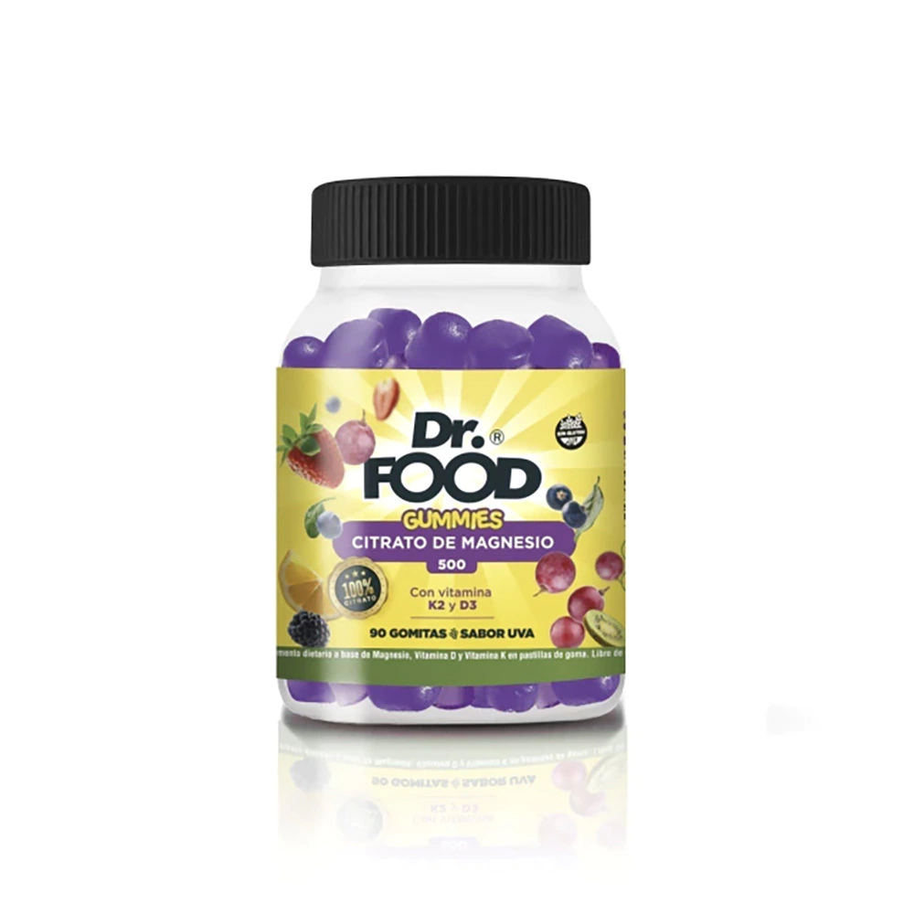 Citrato de Magnesio, K2 y D3, Gomitas - Dr Food