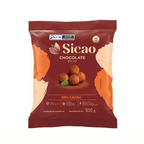 CHOCOLATE EM PÓ SICAO 50% 300GR