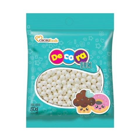 CONFEITO DECORA FUN PÉROLA BIG 50GR