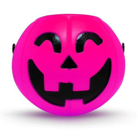 BALDE ABÓBORA ROSA 17CM X 14CM 1 UNIDADE