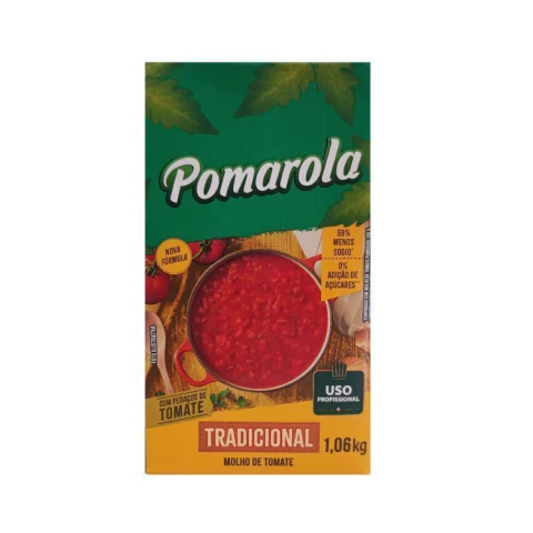 MOLHO TOMATE POMAROLA TRADICIONAL 1,060KG