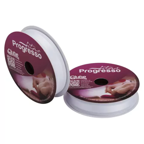 FITA VOAL PROGRESSO BRANCO 15MM X 10 METROS