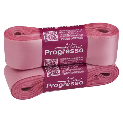 FITA DE CETIM PROGRESSO ROSA ESCURO 38MM X 10 METROS na internet