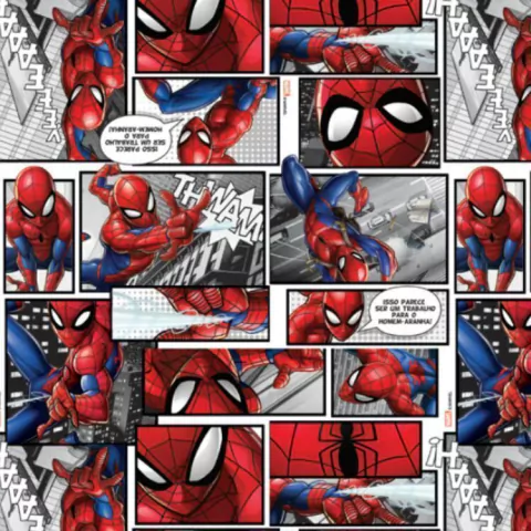 POLI CROMUS SPIDER MAN QUADRINHOS 69CM X 89CM C/1 UNIDADE