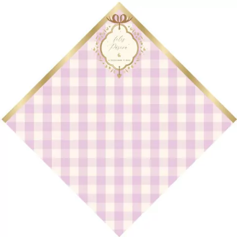 EXPRESS CROMUS 49CM X 49CM QUINN LILÁS E OURO COM 2 UNIDADES