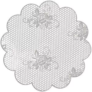 FUNDO LUCKYFEST DECORADO RENDADO PRATA Nº 11 COM 100 UNIDADES