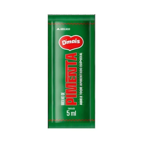 SACHE MOLHO DE PIMENTA DMAIS 5ML COM 150 UNIDADES