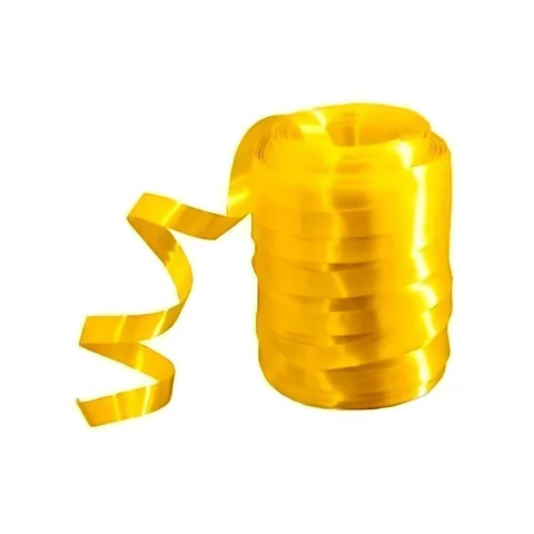 FITILHO DECORATIVO AMARELO CANARIO ROGINE PERES 5MM X 50M