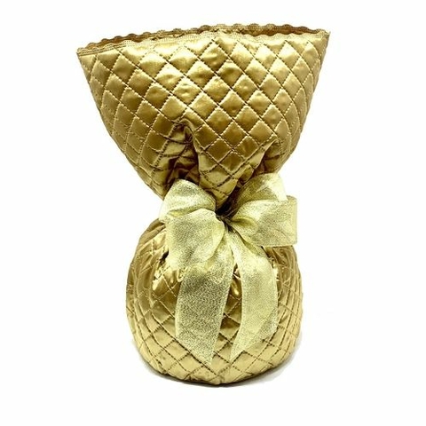 SACO PARA PANETONE DE 100GR MATELASSÊ OURO