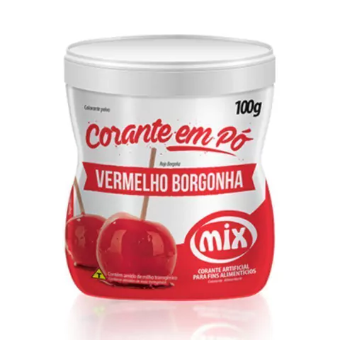 CORANTE EM PÓ MIX VERMELHO BORGONHA 100GR