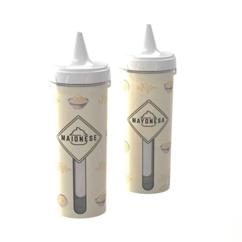 BISNAGA PLASUTIL MAIONESE DECORADA RETRO 250ML