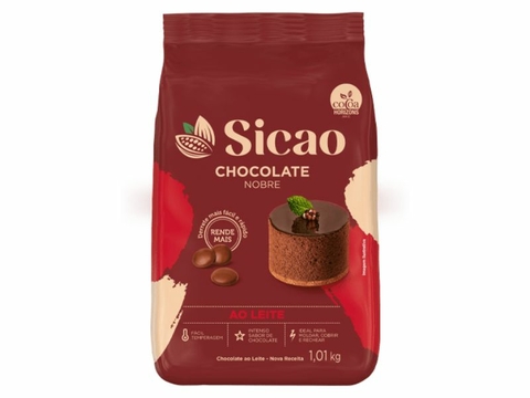 CHOCOLATE SICAO NOBRE GOTAS AO LEITE 1,010KG