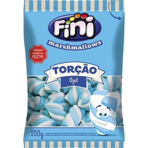MARSHMALLOW FINI TORÇÃO AZUL 250G