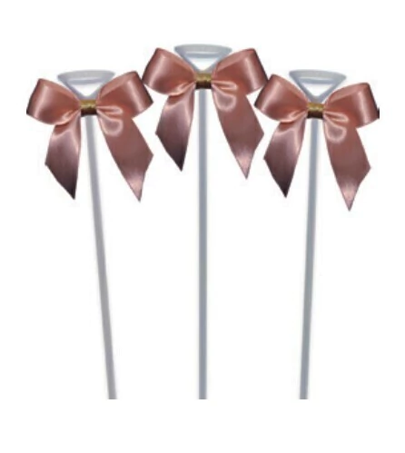 TOPO DE BOLO LAÇO ROSE GOLD