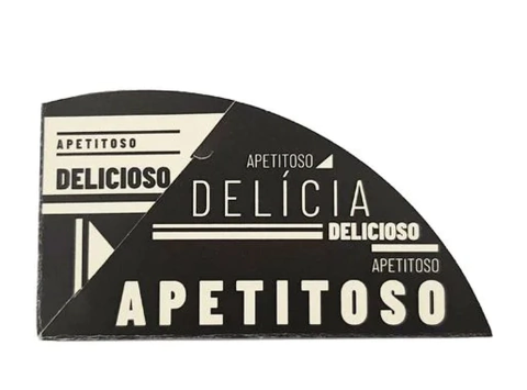 CAIXA PARA TAPIOCA E PASTEL BLACK COM 1 UNIDADE