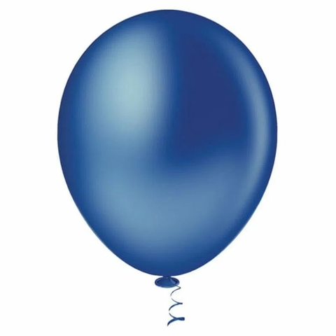 BALÃO GRANFESTA AZUL ESCURO Nº 09 LISO COM 50 UNIDADES