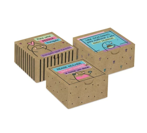 CAIXA CROMUS 4 BRIGADEIROS FLORK