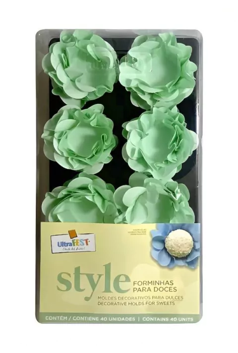 FORMA ULTRAFEST STYLE VERDE AQUA COM 40 UNIDADES