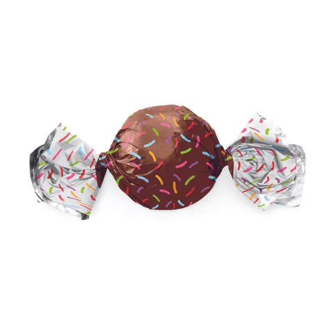 EMBALAGEM PARA TRUFA CROMUS GRANULADO MARROM COM 100 UNIDADES