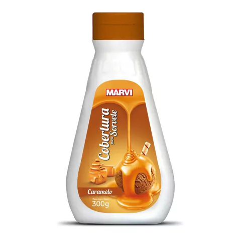 COBERTURA PARA SORVETE MARVI CARAMELO 300GR