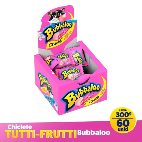 CHICLETE BUBBALOO TUTTI- FRUTTI C/60
