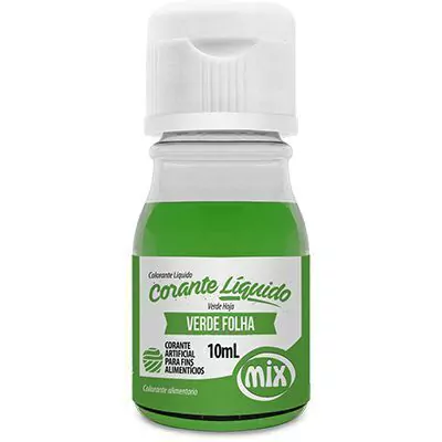 CORANTE MIX LÍQUIDO VERDE FOLHA 10ML