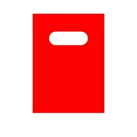 SACOLA BOCA DE PALHAÇO 20CM X 30CM VERMELHO PACOTE COM 123 UNIDADES