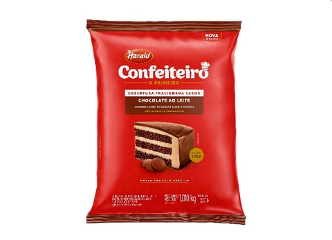 COBERTURA FRACIONADA HARALD GOTAS CONFEITEIRO AO LEITE 1,010KG