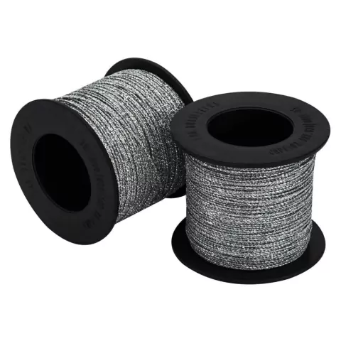 CORDÃO METALIZADO PROGRESSO PRATA 1MM CARRETEL COM 10 METROS