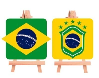 KIT MINI CAVALETES COPA DO MUNDO 2 UNIDADES