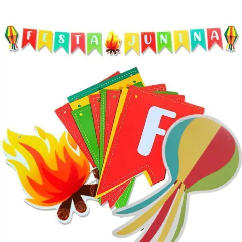FAIXA FESTA JUNINA BANDEIRINHAS