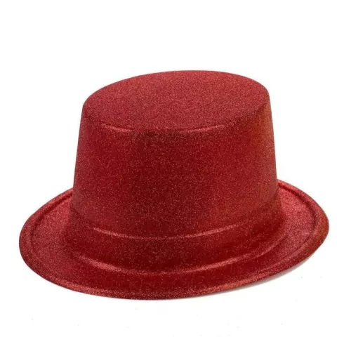 CARTOLA ALTA PURPURINADO VERMELHO