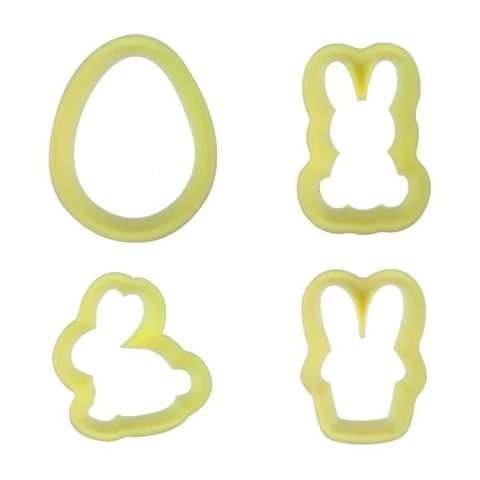 CORTADOR BLUESTAR PASCOA BRILHANTE COM 4 PEÇAS