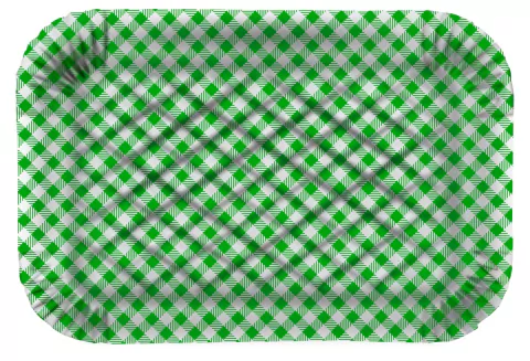 BANDEJA PARA ROCAMBOLE XADREZ VERDE ESCURO COM 1 UNIDADE