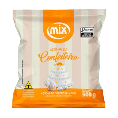 AÇUCAR DE CONFEITEIRO FINO MIX 500GR