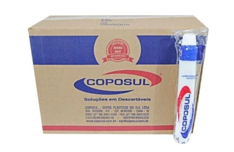 CAIXA DE COPO DESCARTÁVEL CAFÉ BRANCO 50ML COM 5000 UNIDADES COPOSUL