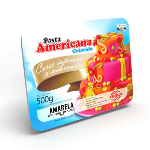 PASTA AMERICANA AMARELA ARCOLOR 500GR - comprar online