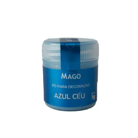 PÓ PARA DECORAÇÃO MAGO AZUL CÉU 5GR