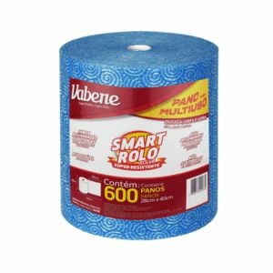 PANO MULTIUSO VABENE ROLO AZUL 28CM X 40CM X 240M COM 600 UNIDADES