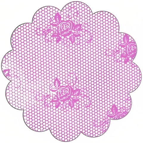 FUNDO LUCKYFEST DECORADO RENDADO LILÁS Nº 9 COM 100 UNIDADES - comprar online
